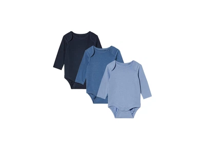 Боди набор 3 шт. хлопковые для мальчика Lupilu LIDL 487418 050-56 см (0-2 months) Комбинированный