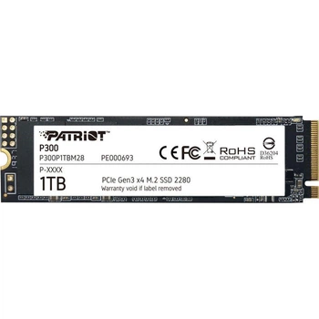 Накопичувач SSD Patriot P300 1TB M.2 2280 PCIe Gen 3.0 x4