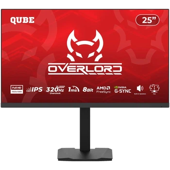 Монітор 25" QUBE Overlord G25F300HS (G25F300HS) 1920x1080 (FullHD) IPS 300/320 Hz