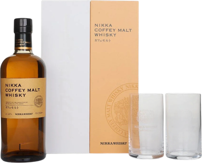 Виски Nikka Coffey Malt 0.7 л 45% + 2 бокала в подарочной коробке (2021244256761)