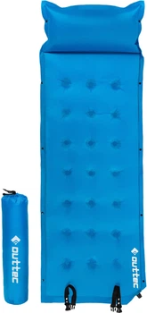 Килимок самонадувний Outtec Naps 193 x 68 x 3,5 см з подушкою Блакитний (5907766662853)