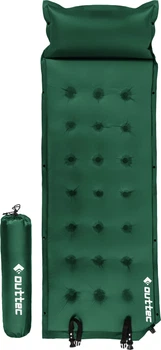 Килимок самонадувний Outtec Naps O-42406 193 x 68 x 3,5 см з подушкою Зелений (5905884424063)