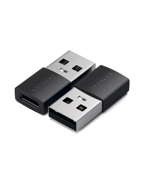 Перехідник Satechi з USB на Type-C Space Black (2 шт.)
