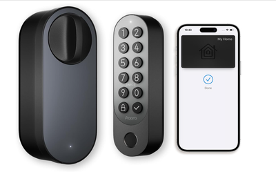 Умный дверной замок Aqara Smart Lock U200 с Apple Home Key, отпечатком пальца и клавиатурой, черный
