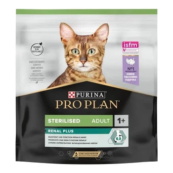 Сухой корм для кошек Purina Pro Plan Sterilised Adult 1+ Renal Plus Для взрослых стерилизованных С индейкой 400 г (7613033564673)