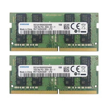 Комплект оперативной памяти для ноутбука Samsung 32GB (2x16GB) DDR4 2666MHz SO-DIMM 2Rx8 (M471A2K43CB1-CTD)