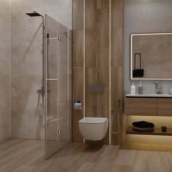 Керамограніт Ceramica Deseo Nectaris Бежевий NT1P10 20Х65 см