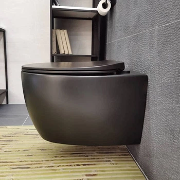 Унітаз підвісний Devit Acqua 3020155B безобідковий з сидінням slim, soft-close, quickfix