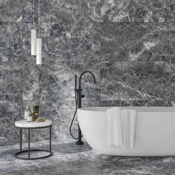 Керамограніт Golden Tile Dolomiti Сірий carving рект DL2980 60х120 см