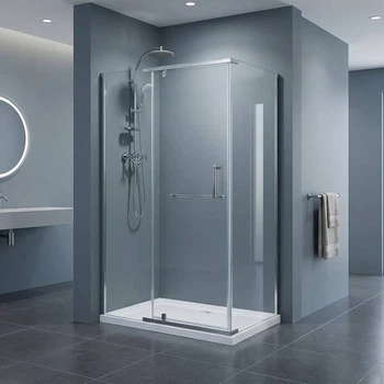 Душова кабіна Devit Comfort FEN2223 100х100 см профіль хром/прозоре скло