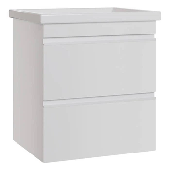 Тумба Devit Frame 754055W 55см з раковиною, на ніжках, біла
