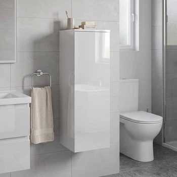 Шафка Geberit Aniara 504.059.01.1 підвісна колір білий глянець
