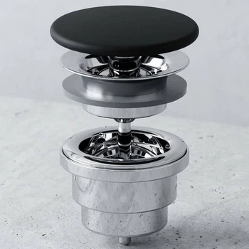 Донний клапан Villeroy&Boch 680800S5 чорний мат
