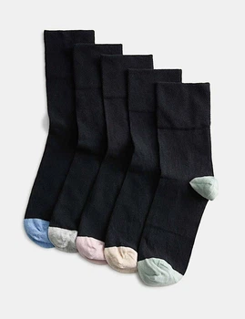 Набор женских носков Marks&Spencer 5 пар р.35.5-38 black mix 0241