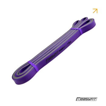 Резиновая петля EF Premium 7-15 кг филетово-серая (тренировочная резина для турника и подтягиваний, резинка-эспандер для фитнеса) WS-71513-P