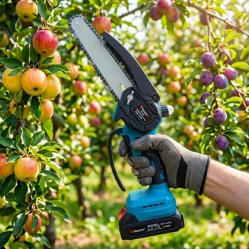 Акумуляторна ланцюгова мініпила 6 inch Electric SAW DOMOTEC 8169 у кейсі / 2 акумулятори (352467)