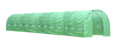 Усиленная садовая теплица 3х12х2 м площадью 36 м2 два входа Ekspand TFO25-3X12X2-2-Z оцинкованный каркас 25 мм