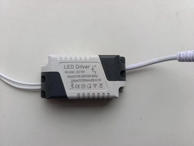 Драйвер лед led 1-3Вт, 85-265В 300mah