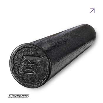 Массажный ролик EasyFit EPP Roller 60 см черный (лёгкий роллер-валик для МФР и йоги, массажер для спины, ног, рук, шеи) SC-EPPR60-Bk