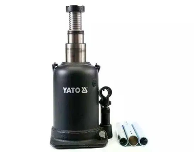 Домкрат гидравлический бутылочный YATO YT-1714, 10 т, двойной шток