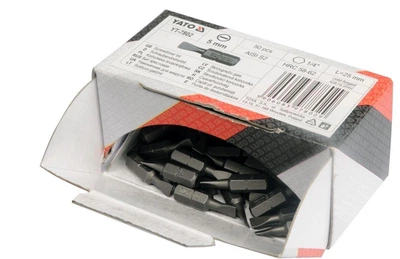 Набор бит Phillips YATO YT-7808 PH2 × 25 мм HEX 1/4" из стали AISI S2, 50 шт.