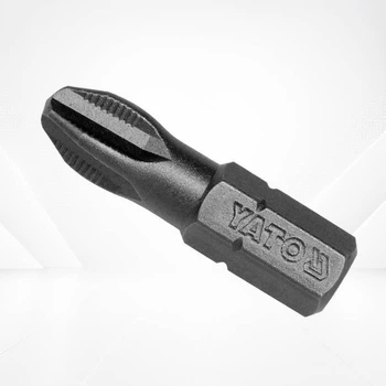 Бита крестовая PH3 длиной 25 мм HEX 1/4" для ручного и электроинструмента, упаковка 50 шт YATO YT-7809