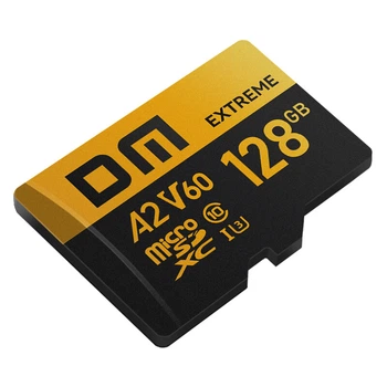 Карта памяти DM Daimai 128 ГБ microSDXC V60 UHS-I Class 10 (V60 Black Gold TF Card)