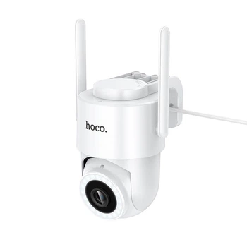 Камера відеоспостереження HOCO D10 outdoor monocular PTZ HD camera 2MP WiFi 2.4G IP65 White