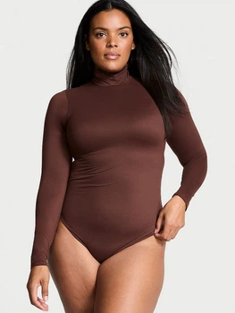 Боди-гольф коричневого цвета Victoria's Secret р. XS арт. 30438