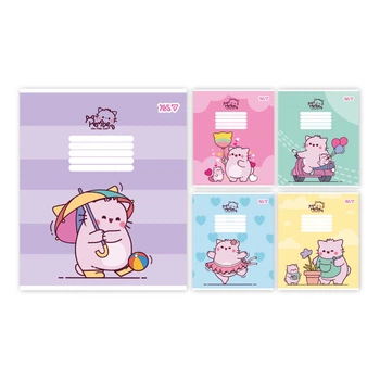 Тетрадь школьная YES 12 листов Pembe the cat клетка (769087)