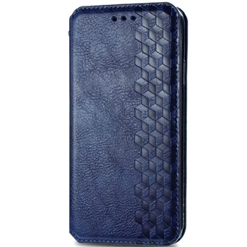 Кожаный чехол-книжка GETMAN Cubic (PU) для Samsung Galaxy A31 Синий