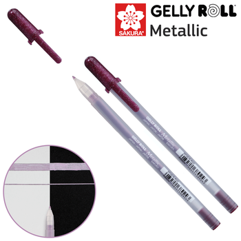 Ручка гелева METALLIC Вишневий Sakura