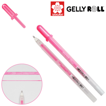Ручка гелевая GLAZE 3D-ROLLER Розовый Sakura