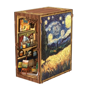 Бук Нук Світ у рамці Ван Гога Інтер'єрний конструктор Book Nook A World within the Frame Van Gogh DIY BV02-015