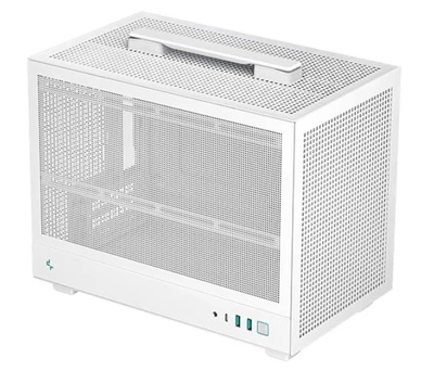 Корпус Deepcool CH160 MESH білий Без БЖ Mini-ITX, 1x3.5'(на вибір щось одне:2.5SSD/3.5HDD/12смвент)