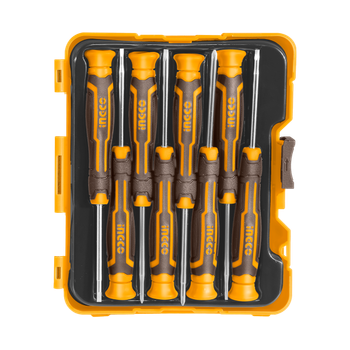 Набор прецизионных отверток 8 шт, SL2, SL2.5, SL3, PH0, PH00, PH000, T6, T8 INGCO INDUSTRIAL