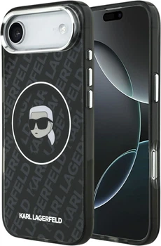 Etui na smartfon Karl Lagerfeld IML Karl Head Logo MagSafe do Apple iPhone Air Black (KLHMP17MHMKBKHOK)