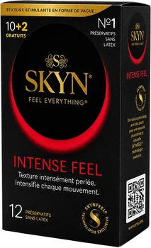 Презервативи Skyn Intense Feel Безлатексні з крапками 12 шт (ROZ6501053715)