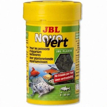 Основной корм JBL NovoVert в форме хлопьев для растительноядных аквариумных рыб, 100 мл