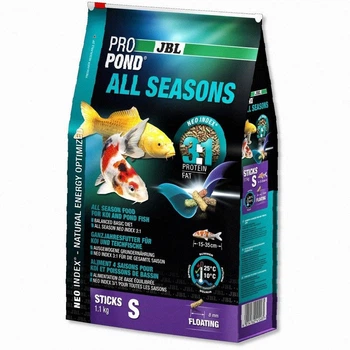Всесезонный корм JBL ProPond All Seasons S для небольших прудовых рыб, 1.1 кг
