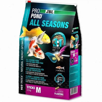 Всесезонный корм JBL ProPond All Seasons M для средних кои и других прудовых рыб, 2.2 кг