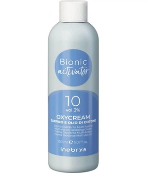Крем-окислитель сапфир-коллаген Inebrya Bionic Activator Oxycream 10 Vol 3% для усиления яркости цвета окрашенных волос 150 мл