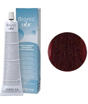 Крем-краска Inebrya Bionic Color 5/5 Светло-каштановый махагоновый без аммиака для стойкого и яркого окрашивания волос 100 мл