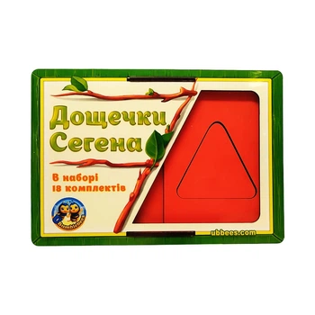 Дерев'яні дощечки Сегена "Фігури, кольори"