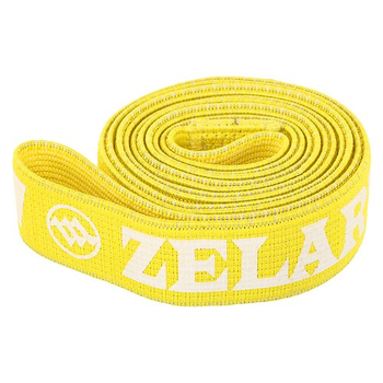 Гумка тканинна для вправ стрічка опору LOOP BANDS для вправ Zelart Жовтий