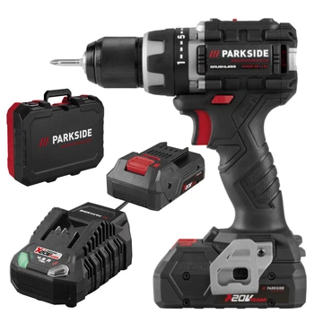 Аккумуляторный шуруповерт PARKSIDE PERFORMANCE PABSP 20-LI C4+ аккумулятор 4Ah SMART