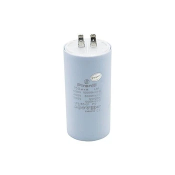 Конденсатор пуско-рабочий 150 мкФ 450 В (150uF 450V) CBB60, с клеммами