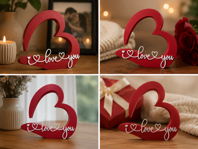 Статуетка серце з написом I love you як подарунок коханій людині. Aivory