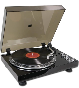 Виниловый проигрыватель Auspicium LP45B | ременной привод, 33/45 RPM, встроенный преамп, USB, RCA, алюминиевый диск