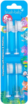 Nasadka do szczoteczki elektrycznej Brush-Baby KidzSonic 6 lat (4szt)